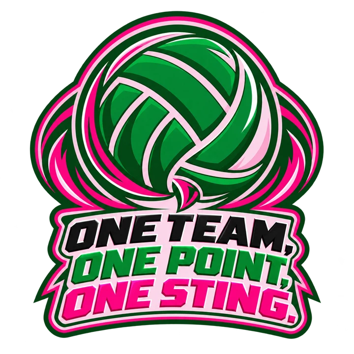 Desert Sting motto badge: One team, one point, one sting.